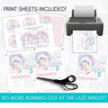 unicorn birthday party decorations package